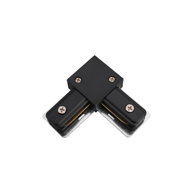 FEROTEHNA Konektor za spajanje tračnih vodilica, "L" 90°, crni